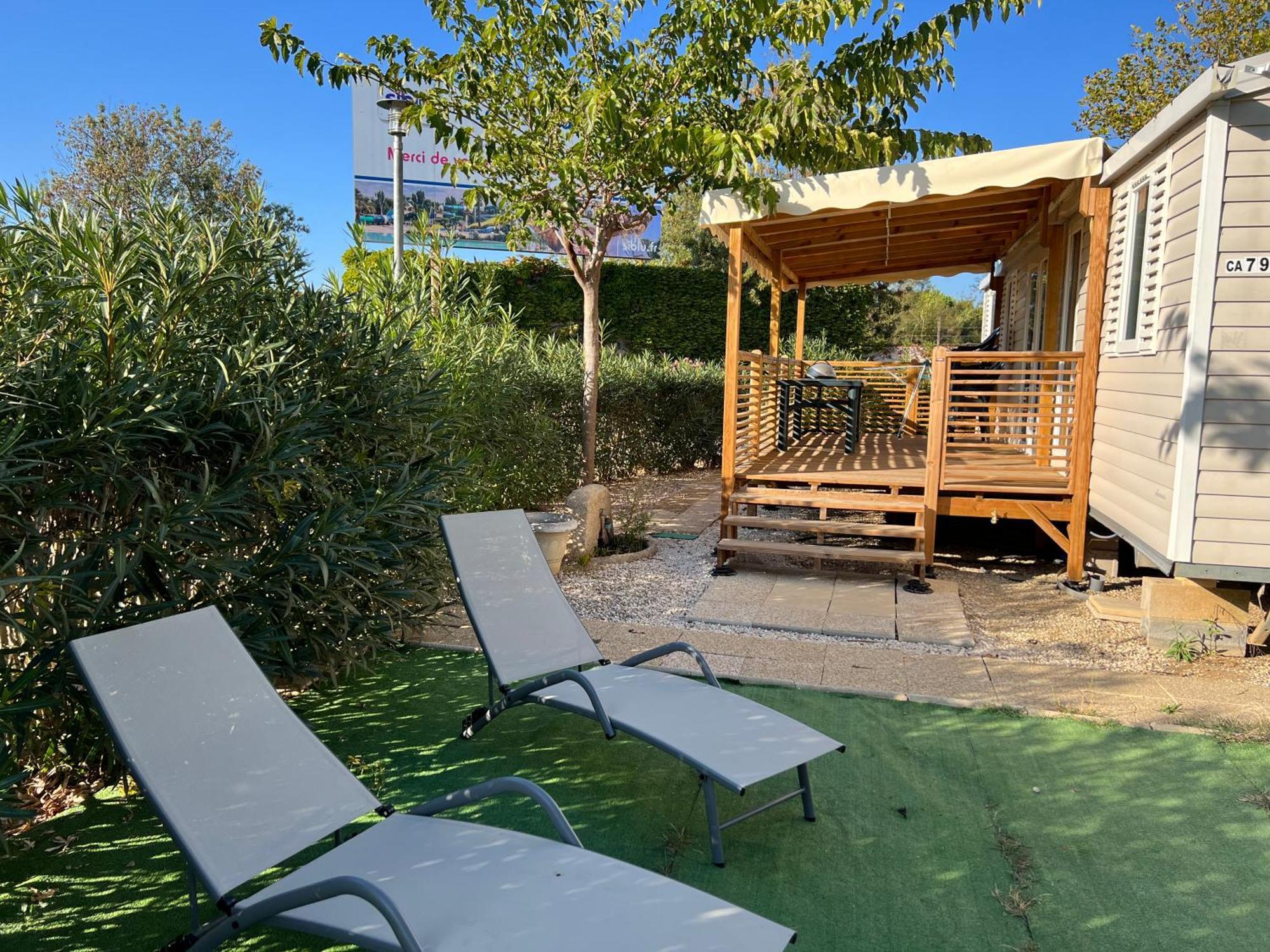 Mobilhome La Carabasse Vias Plage Ngoại thất bức ảnh